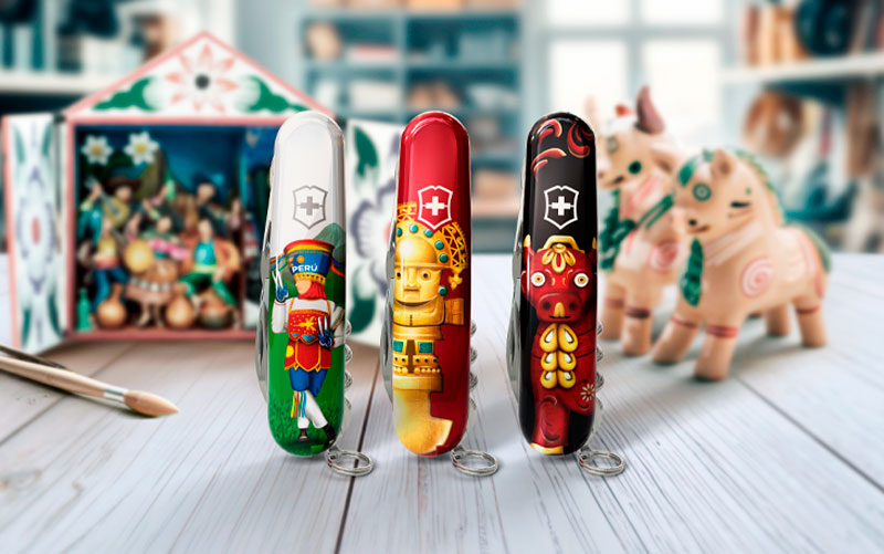 Navajas Victorinox con alma peruana: colección Artesanías del Perú